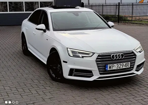 mazowieckie Audi A4 cena 89800 przebieg: 57000, rok produkcji 2018 z Płock